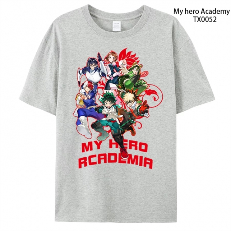 My Hero Academia Anime peripheral printed pure cotton T-shirt from S to 4XL