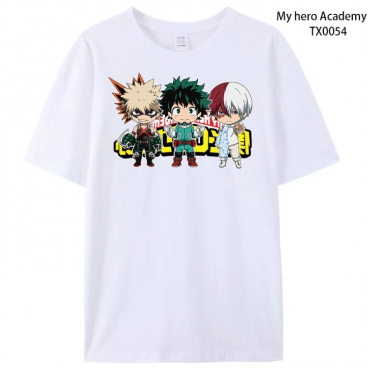 My Hero Academia Anime peripheral printed pure cotton T-shirt from S to 4XL