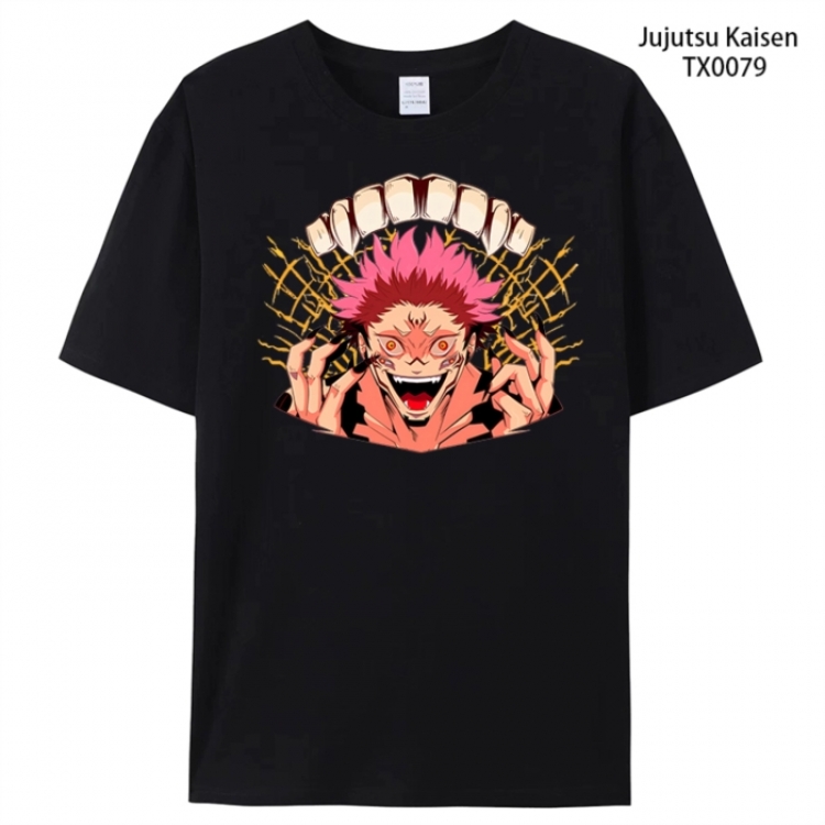 Jujutsu Kaisen Anime peripheral printed pure cotton T-shirt from S to 4XL