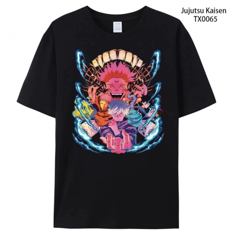 Jujutsu Kaisen Anime peripheral printed pure cotton T-shirt from S to 4XL