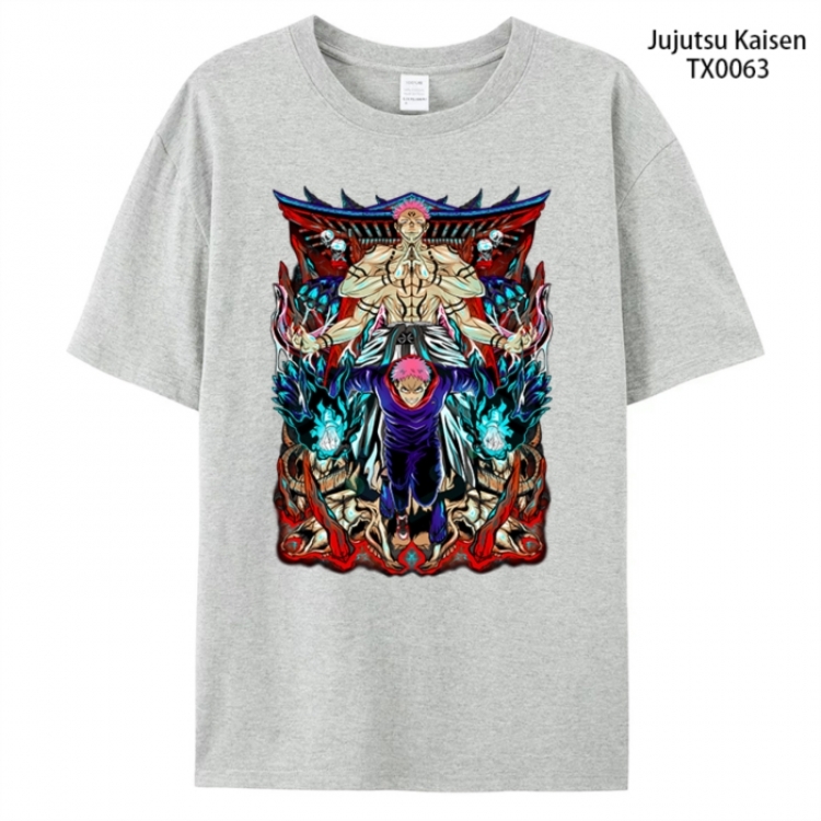 Jujutsu Kaisen Anime peripheral printed pure cotton T-shirt from S to 4XL
