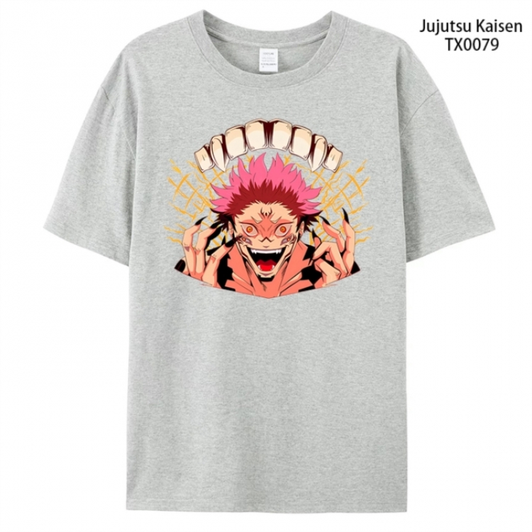 Jujutsu Kaisen Anime peripheral printed pure cotton T-shirt from S to 4XL