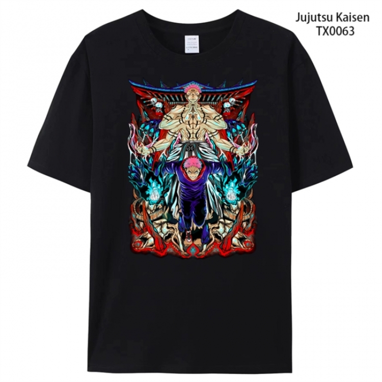 Jujutsu Kaisen Anime peripheral printed pure cotton T-shirt from S to 4XL