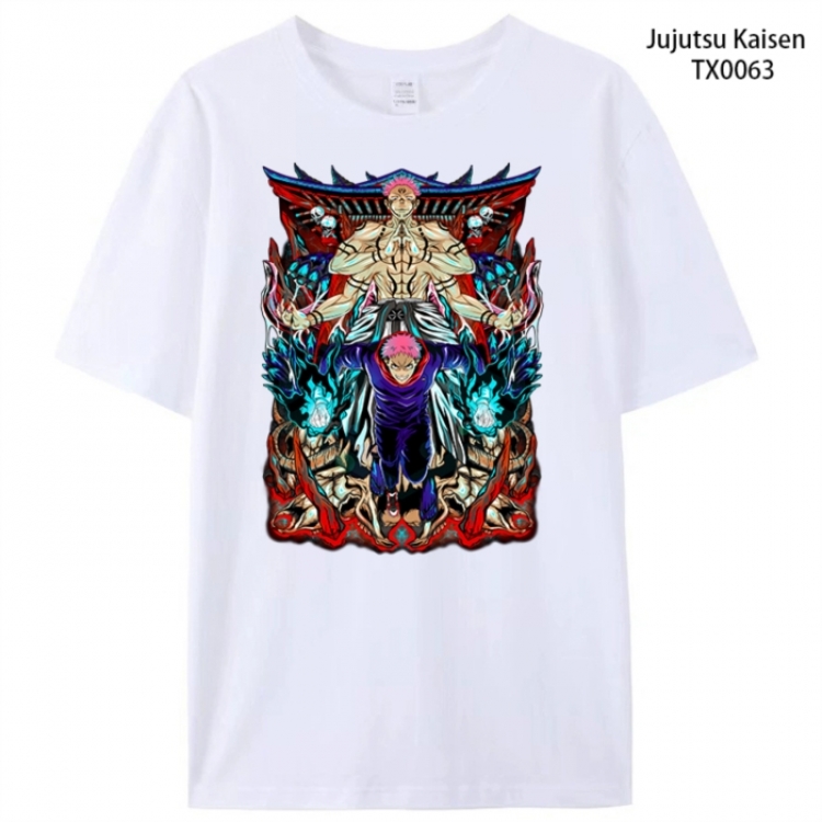 Jujutsu Kaisen Anime peripheral printed pure cotton T-shirt from S to 4XL
