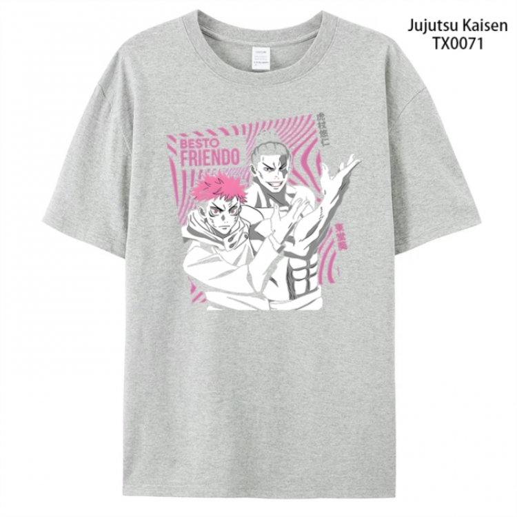 Jujutsu Kaisen Anime peripheral printed pure cotton T-shirt from S to 4XL