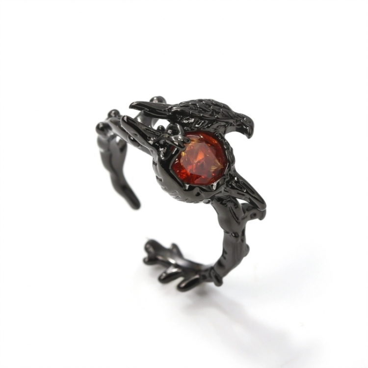 Love and Deepspace Crow Ring Metal Retro Ring Jewelry OPP packaging price for 5 pcs