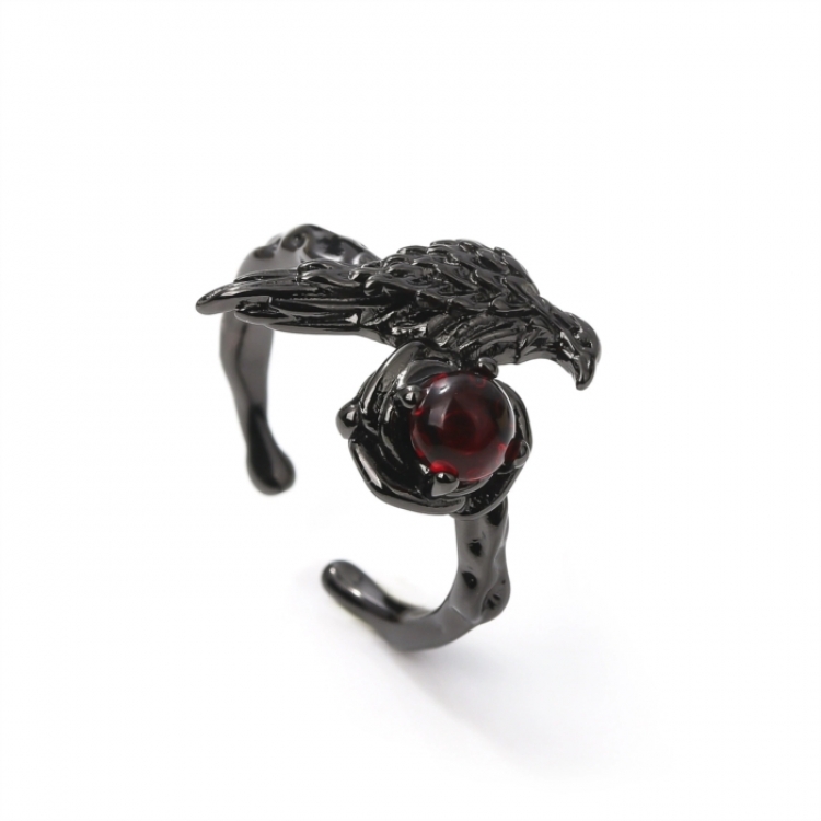 Love and Deepspaceg Crow Ring Metal Retro Ring Jewelry OPP packaging price for 5 pcs 
