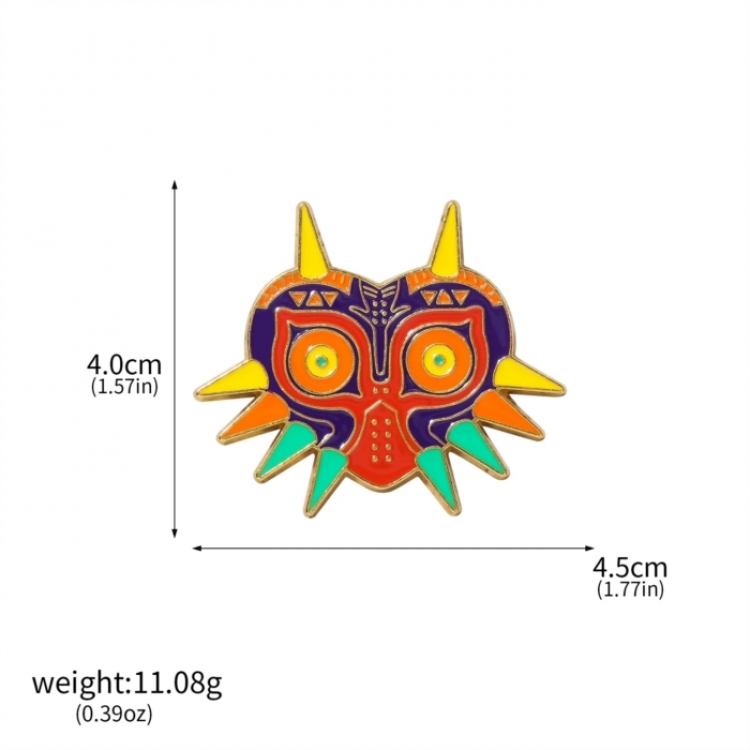 The Legend of Zelda Cartoon metal brooch badge OPP packaging price for 5 pcs X00591-03