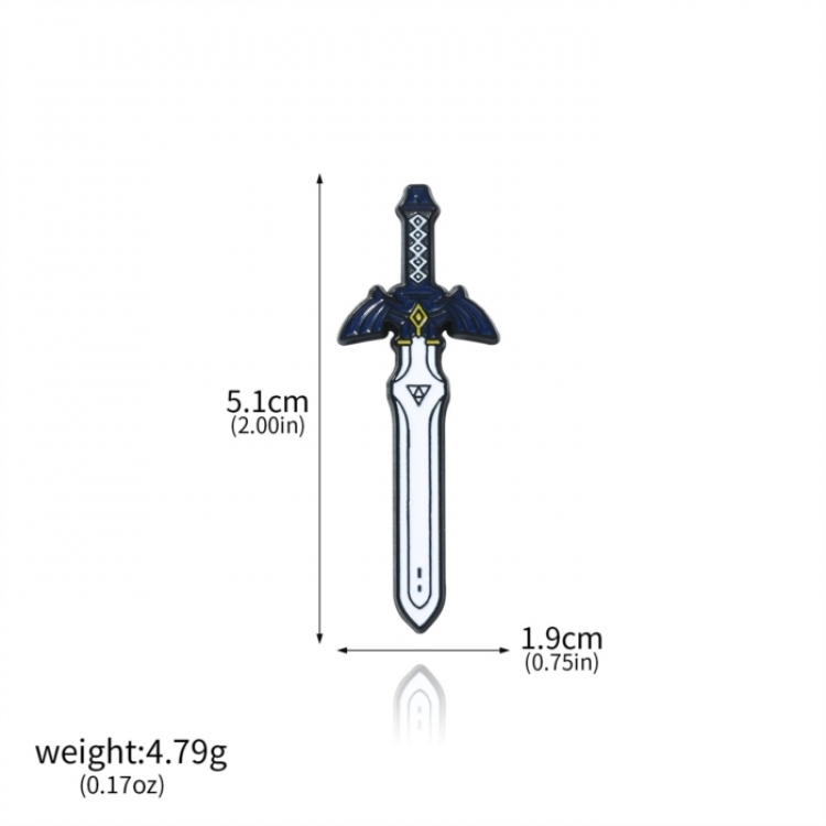 The Legend of Zelda Cartoon metal brooch badge OPP packaging price for 5 pcs X00591-02