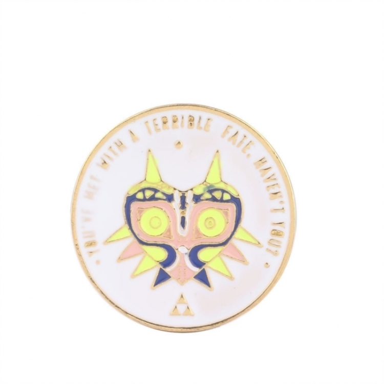 The Legend of Zelda Cartoon metal brooch badge OPP packaging price for 5 pcs X199