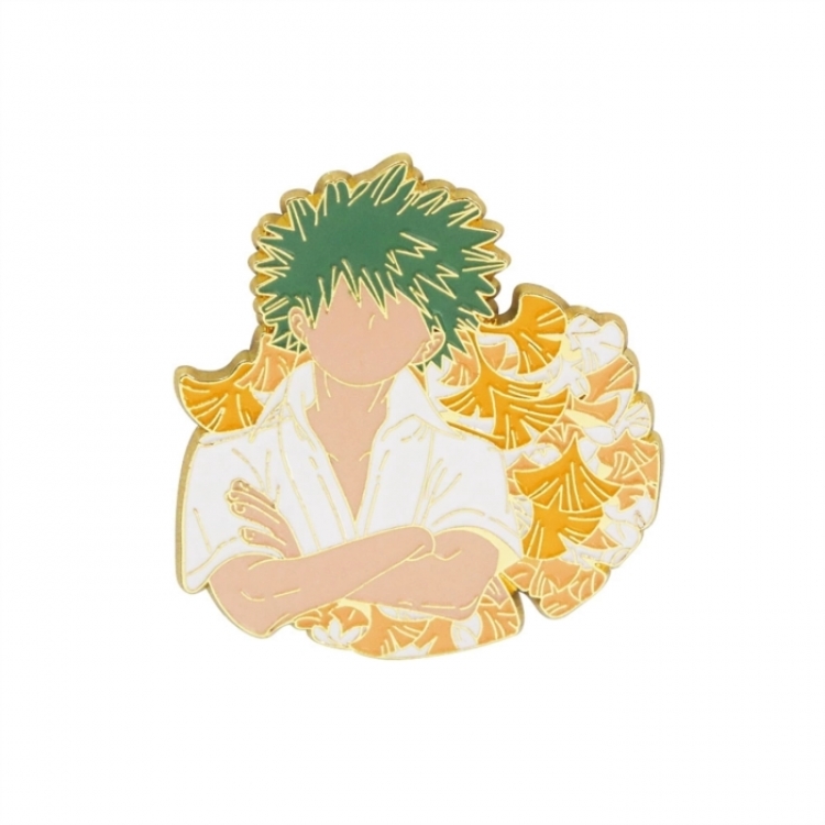 My Hero Academia Cartoon metal brooch badge OPP packaging price for 5 pcs