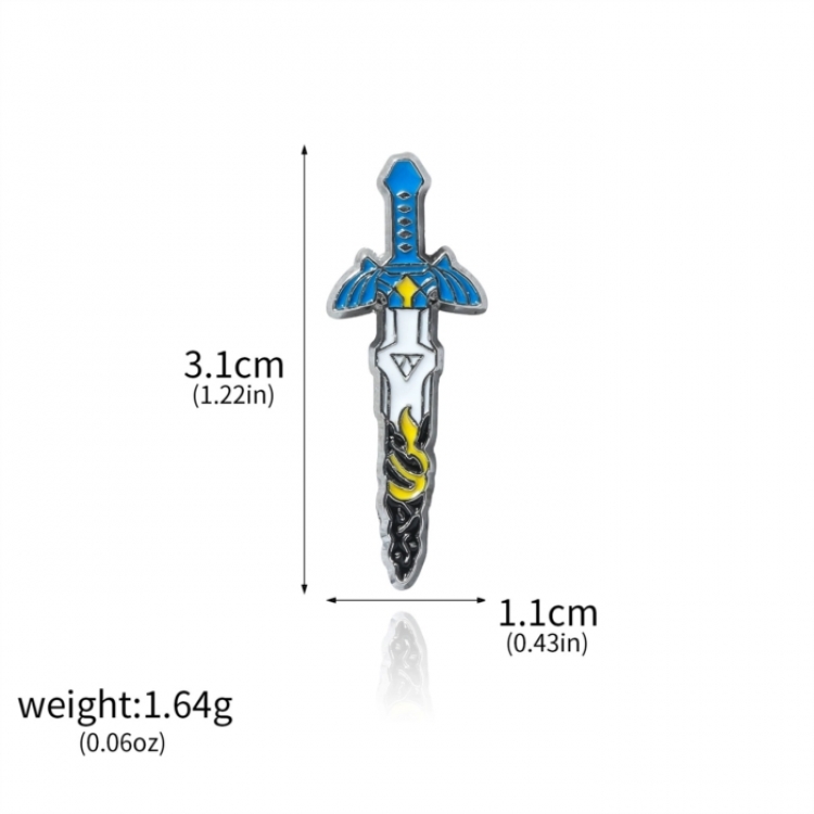 The Legend of Zelda Cartoon metal brooch badge OPP packaging price for 5 pcs