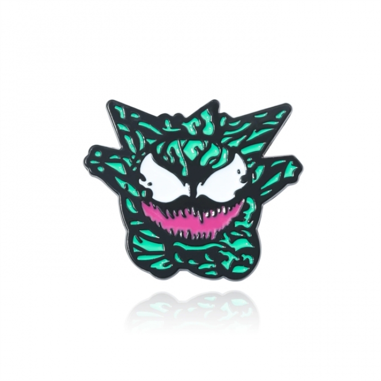 Pokemon Cartoon metal brooch badge OPP packaging price for 5 pcs