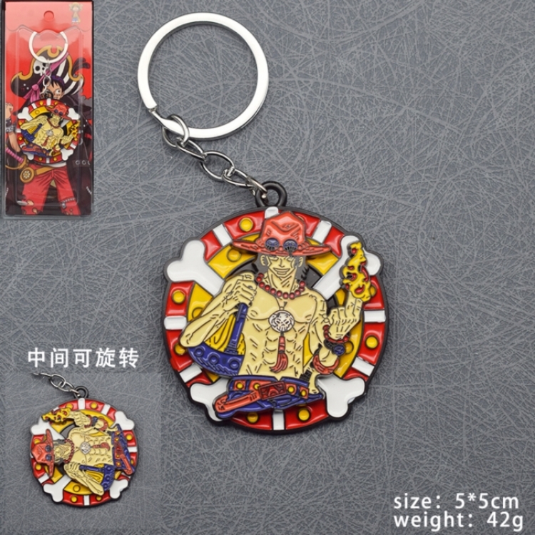 One Piece Anime Rotating Keychain price for 5 pcs