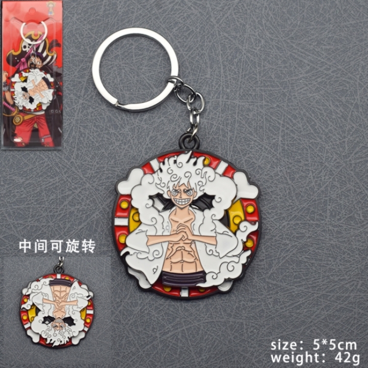 One Piece Anime Rotating Keychain price for 5 pcs