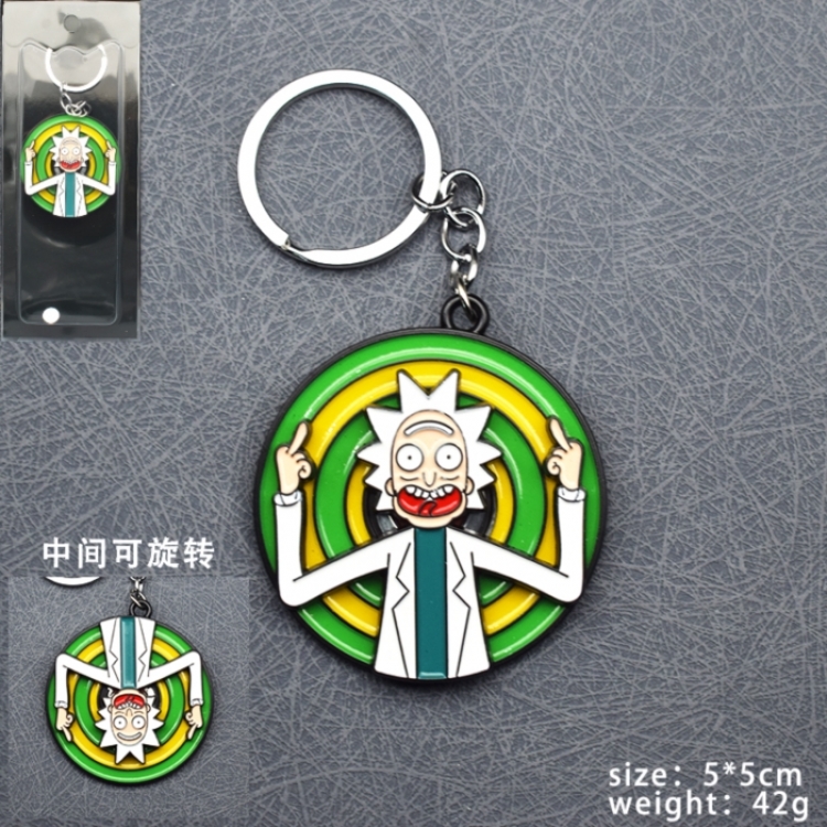 Rick and Morty Anime Rotating Keychain price for 5 pcs