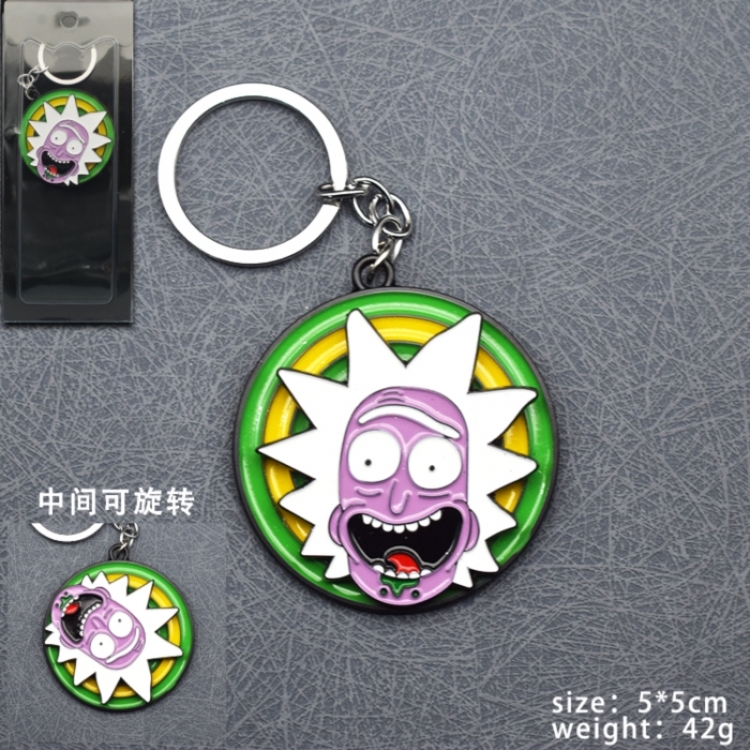 Rick and Morty Anime Rotating Keychain price for 5 pcs