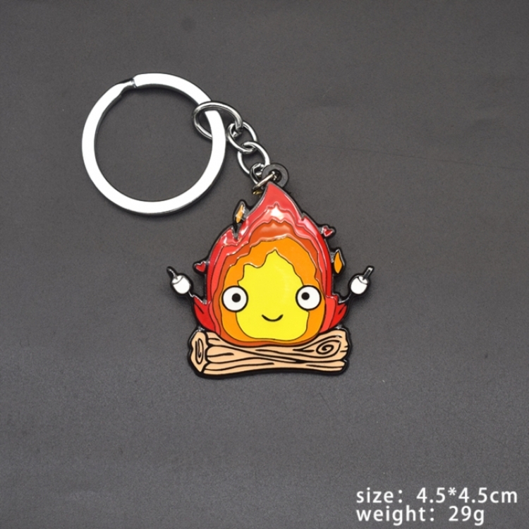 Hauru no ugoku shiro Anime peripheral metal keychain pendant price for 5 pcs