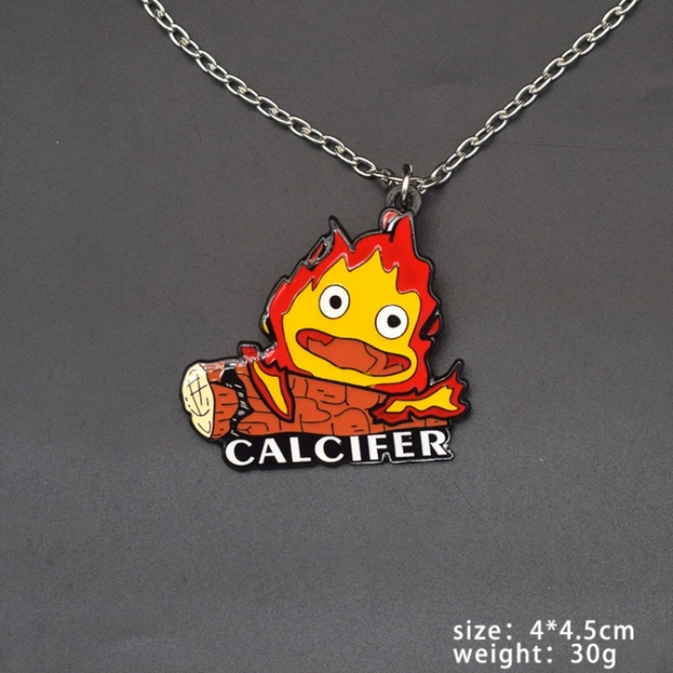 Hauru no ugoku shiro Anime cartoon metal necklace pendant ornament price for 5 pcs