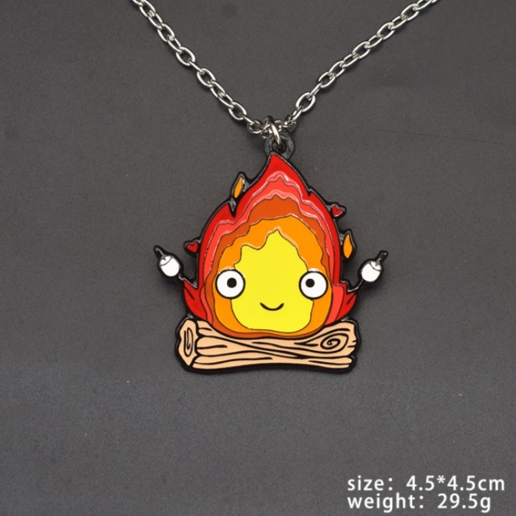 Hauru no ugoku shiro Anime cartoon metal necklace pendant ornament price for 5 pcs