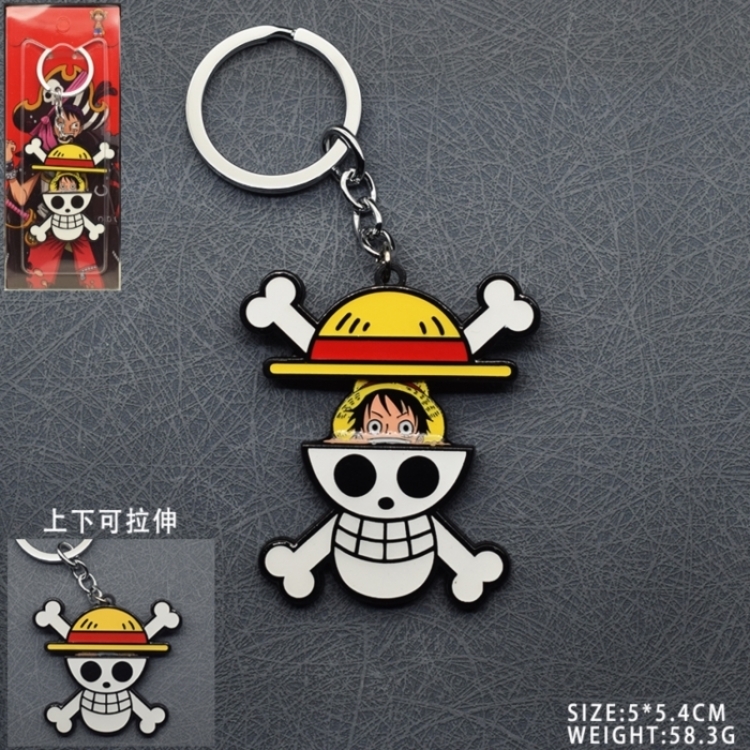 One Piece Anime peripheral retractable keychain