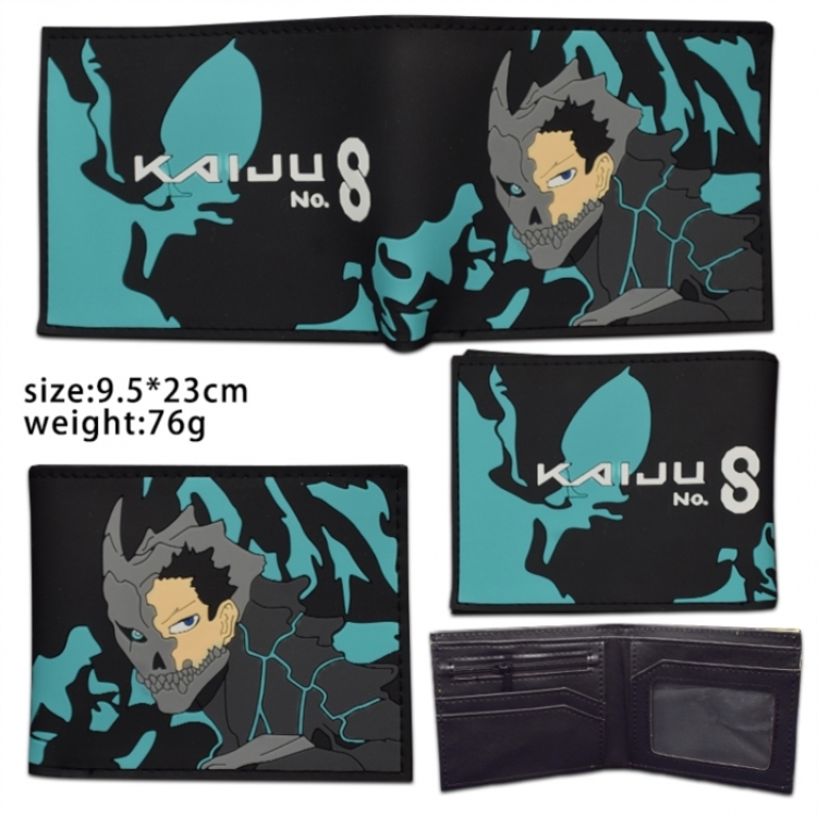 KAIJU NUMBER EIGHT PVC Wallet Short Half Fold Wallet 9.5X23CM