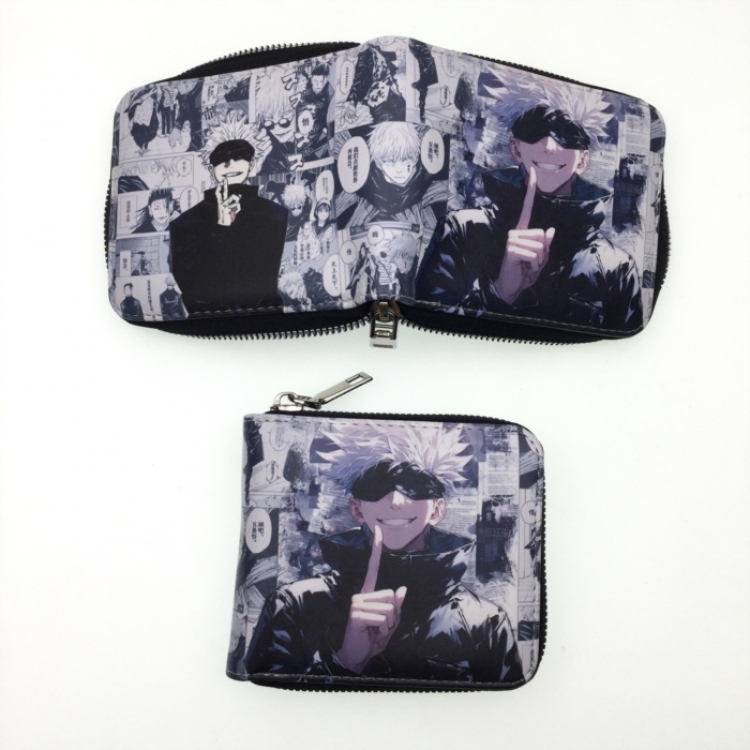 Jujutsu Kaisen Short zipper card wallet with foreskin clip 12X10CM