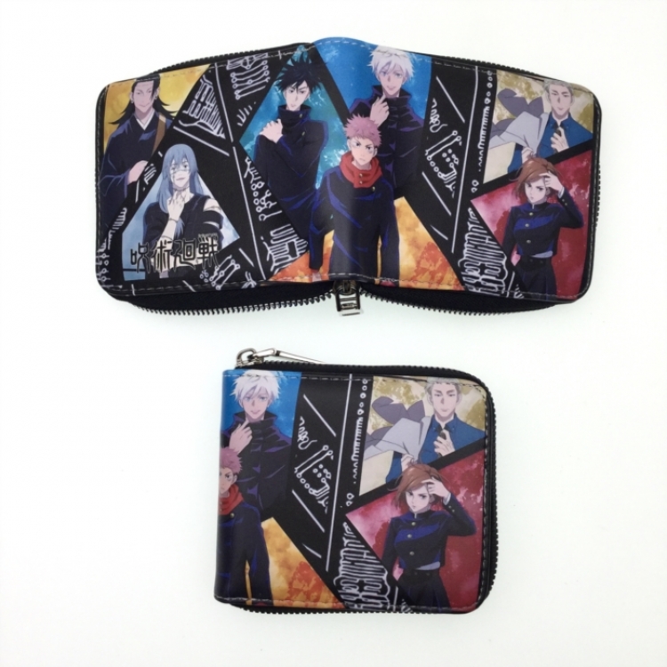 Jujutsu Kaisen Short zipper card wallet with foreskin clip 12X10CM
