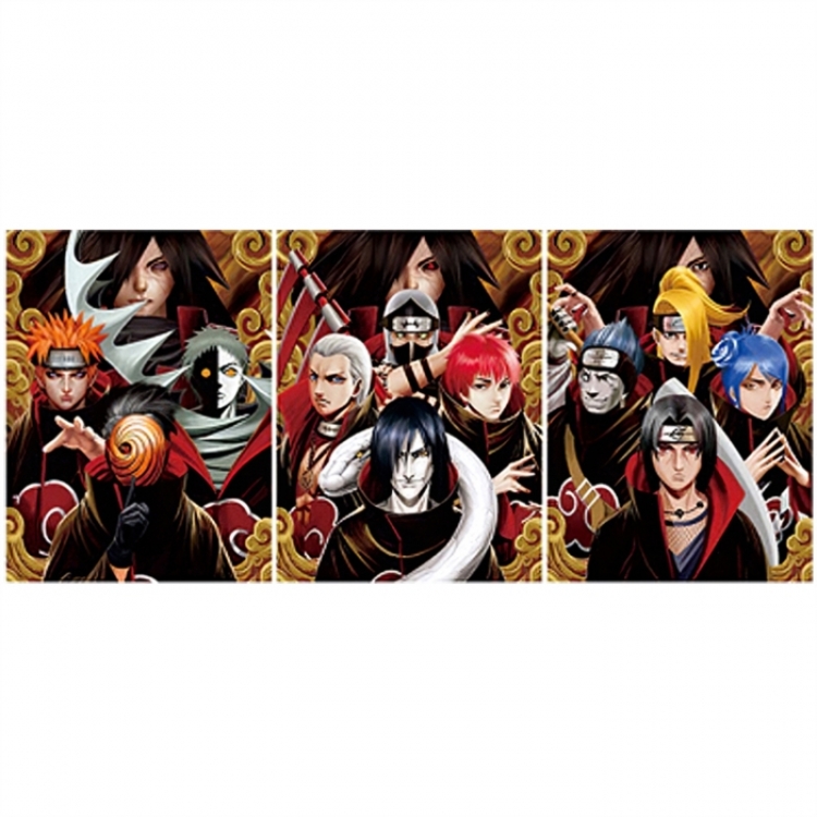 Naruto 3D anime gradient 3D painting decoration poster 41x31cm