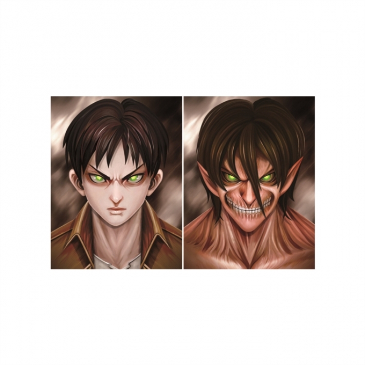 Shingeki no Kyojin 3D anime gradient 3D painting decoration poster 41x31cm