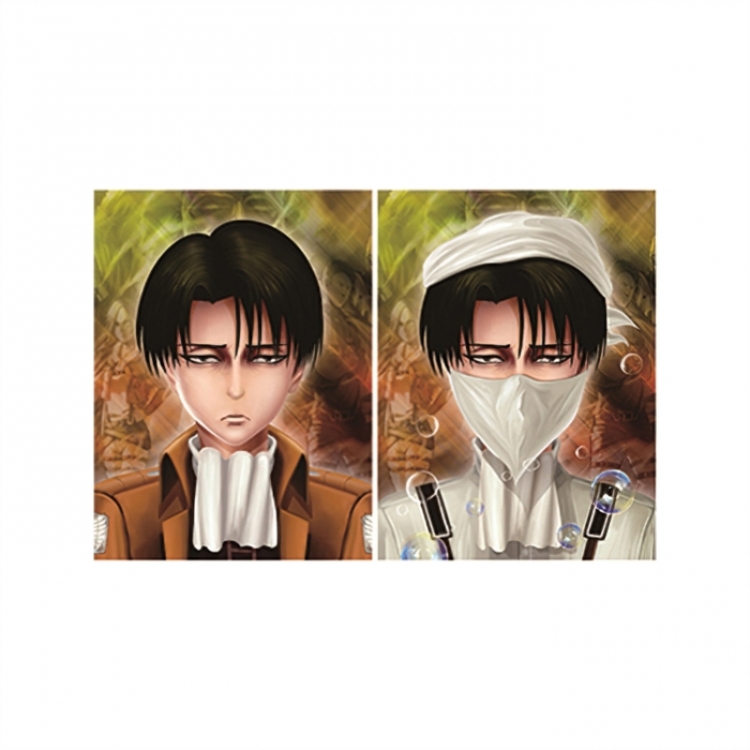 Shingeki no Kyojin 3D anime gradient 3D painting decoration poster 41x31cm