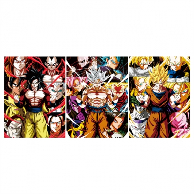 DRAGON BALL 3D anime gradient 3D painting decoration poster 41x31cm