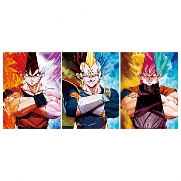 DRAGON BALL 3D anime gradient 3D painting decoration poster 41x31cm