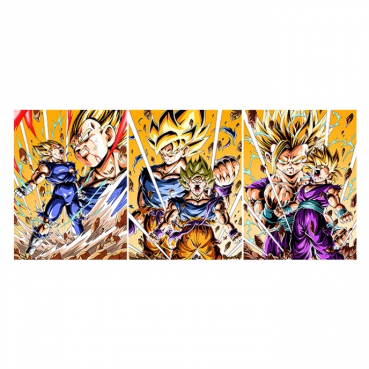 DRAGON BALL 3D anime gradient 3D painting decoration poster 41x31cm