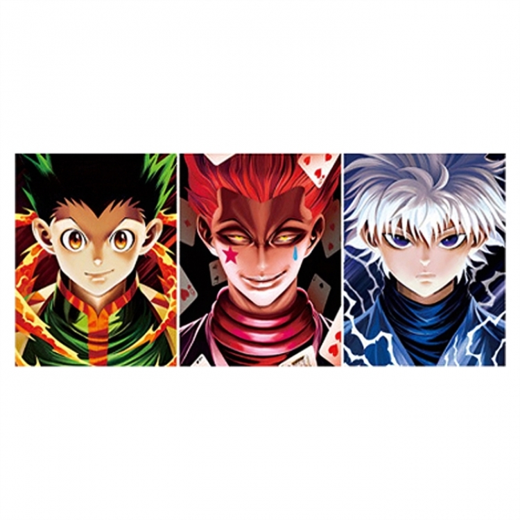 HunterXHunter 3D anime gradient 3D painting decoration poster 41x31cm