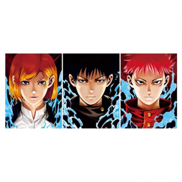 Jujutsu Kaisen 3D anime gradient 3D painting decoration poster 41x31cm