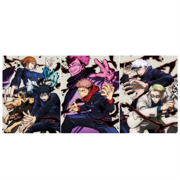 Jujutsu Kaisen 3D anime gradient 3D painting decoration poster 41x31cm