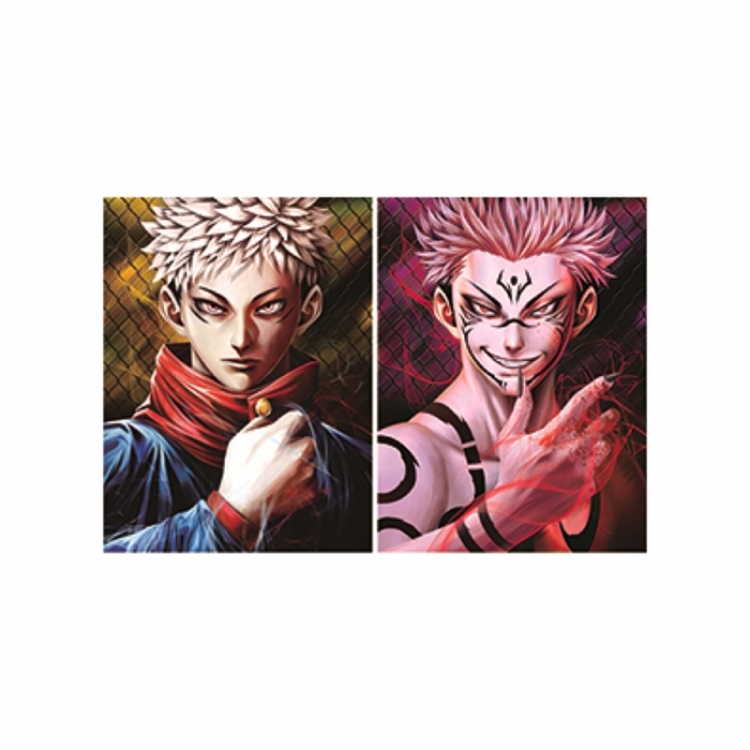 Jujutsu Kaisen 3D anime gradient 3D painting decoration poster 41x31cm