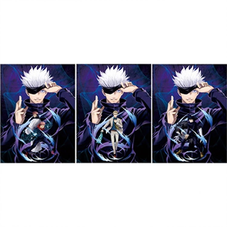 Jujutsu Kaisen 3D anime gradient 3D painting decoration poster 41x31cm
