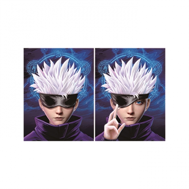 Jujutsu Kaisen 3D anime gradient 3D painting decoration poster 41x31cm
