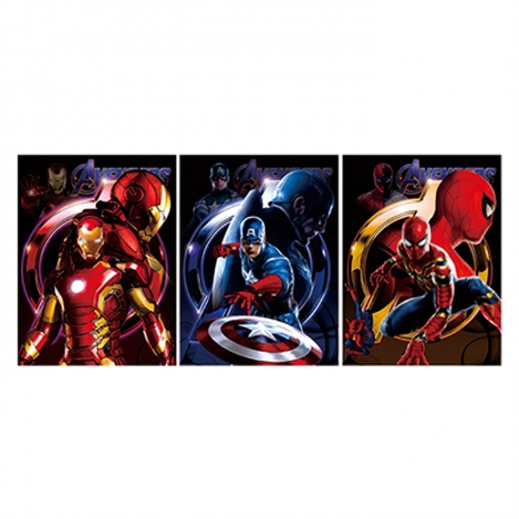 Marvel  3D anime gradient 3D painting decoration poster 41x31cm