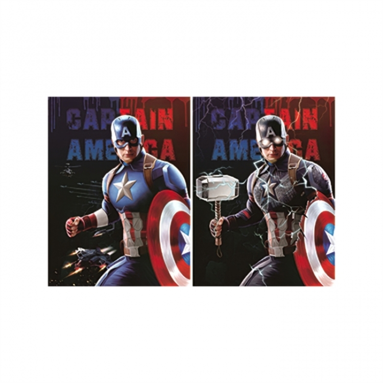 Marvel Captain America  3D anime gradient 3D painting decoration poster 41x31cm