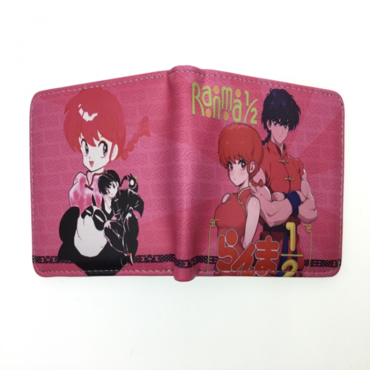 Ranma 1/2  Anime two fold  Short wallet 11X9.5CM 60G B-1848