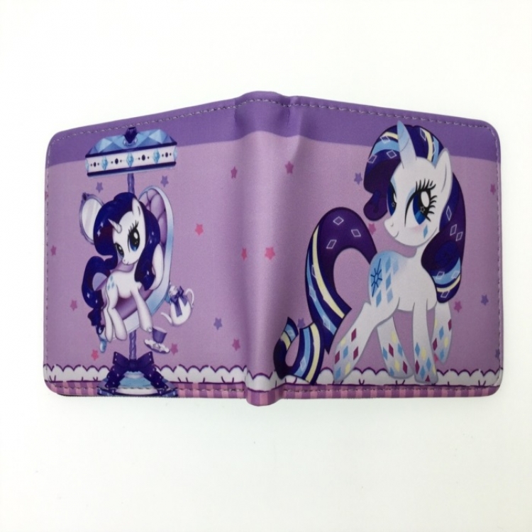 My Little Pony Anime two fold  Short wallet 11X9.5CM 60G B-1855