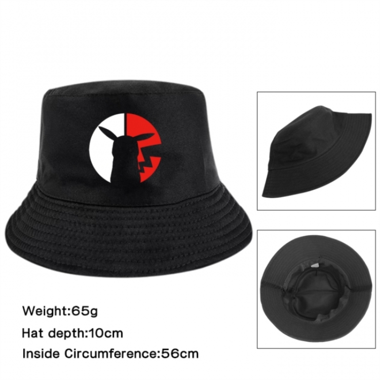 Pokemon Anime Printed Outdoor Fisherman's Hat Sunshade Hat 56cm