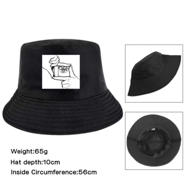 Chainsaw man Anime Printed Outdoor Fisherman's Hat Sunshade Hat 56cm