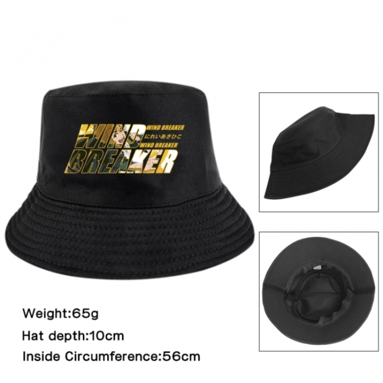 WIND BREAKER Anime Printed Outdoor Fisherman's Hat Sunshade Hat 56cm