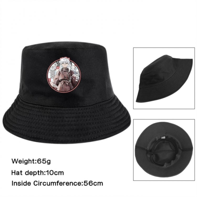 Inuyasha Anime Printed Outdoor Fisherman's Hat Sunshade Hat 56cm