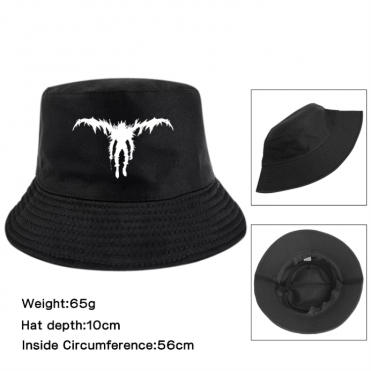 Death note Anime Printed Outdoor Fisherman's Hat Sunshade Hat 56cm