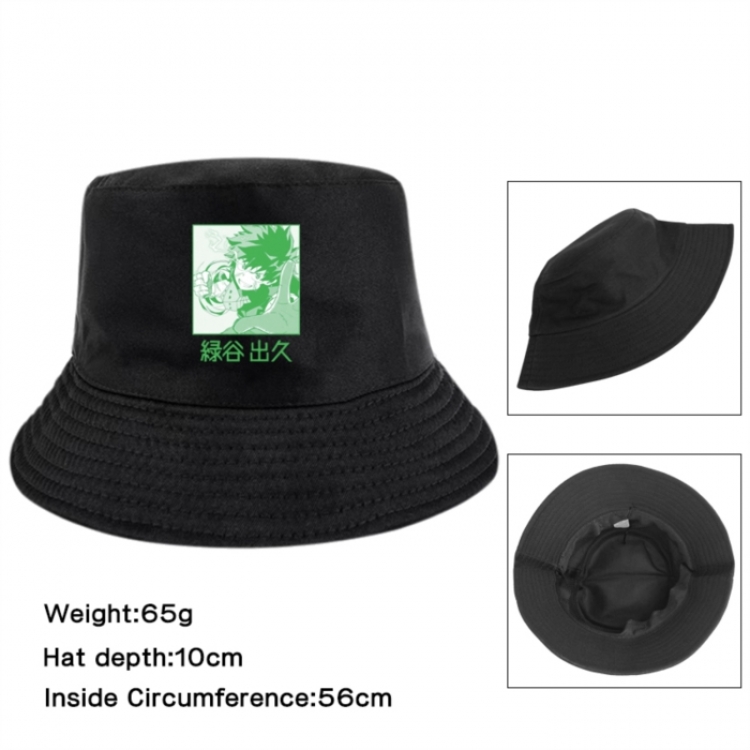 My Hero Academia Anime Printed Outdoor Fisherman's Hat Sunshade Hat 56cm